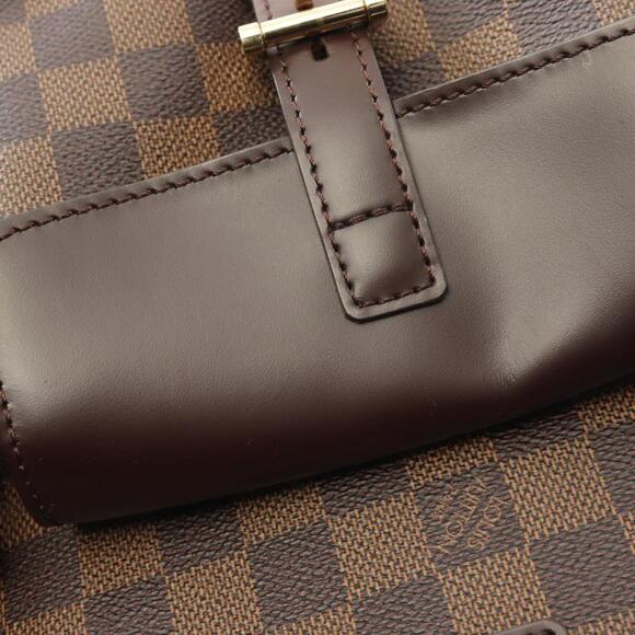 LOUIS VUITTON Authentic Brown Damier Leather Tote Bag - Picture 9 of 9